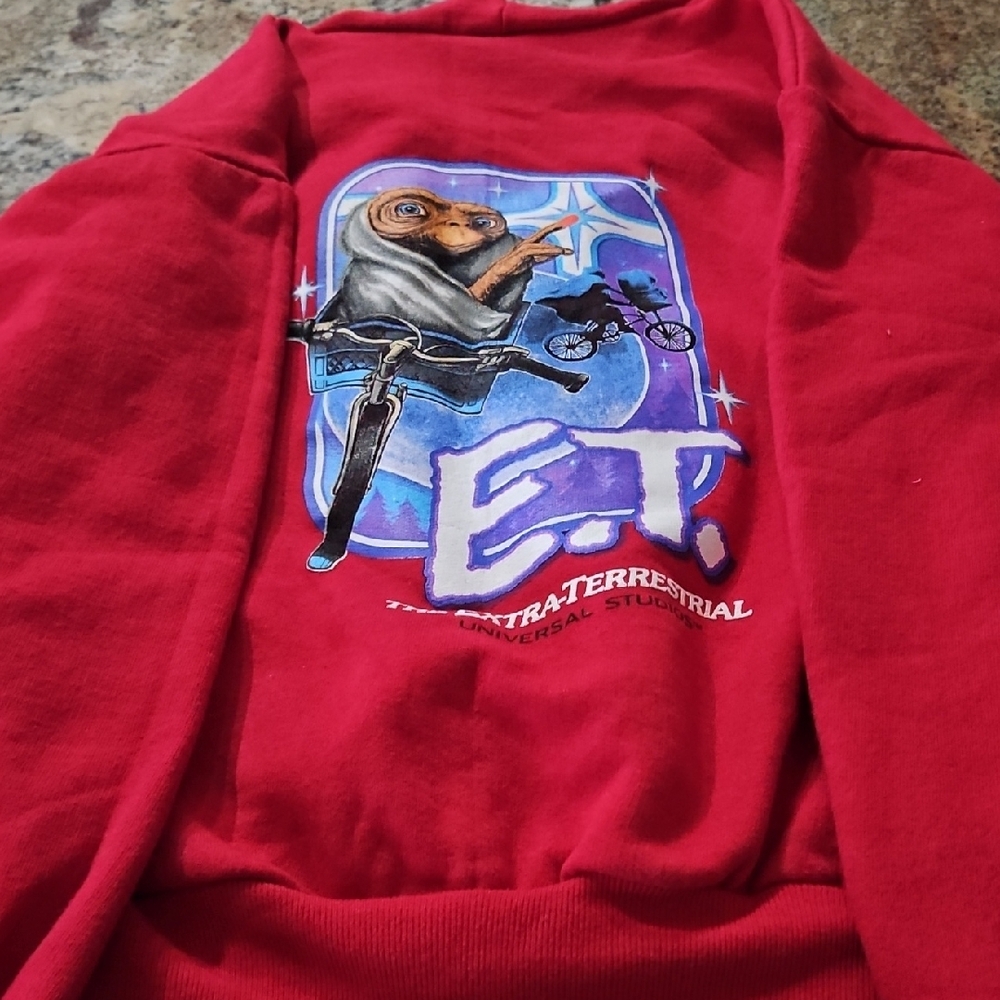 Universal Studios E.T. Graphic Red Sweatshirt